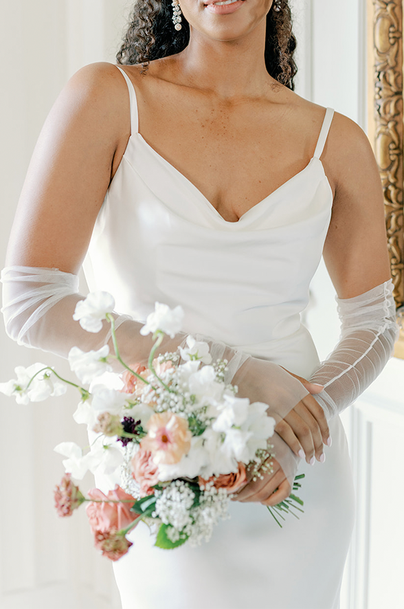 revelry Long Tulle Gloves