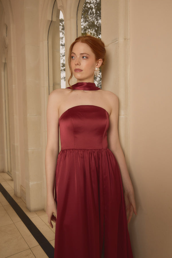 Revelry Maren Satin Dress