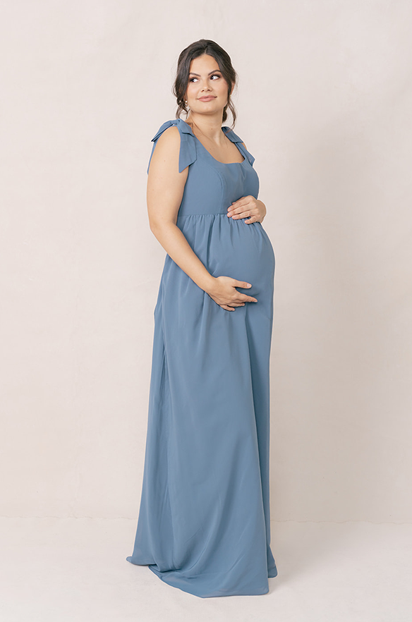 Revelry Maternity Bowie Chiffon Dress