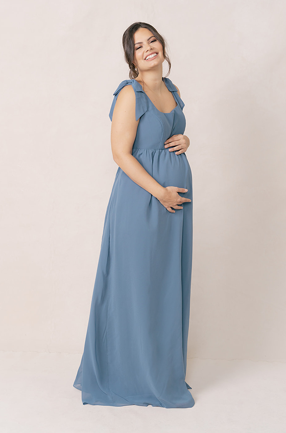 revelry Maternity Bowie Chiffon Dress