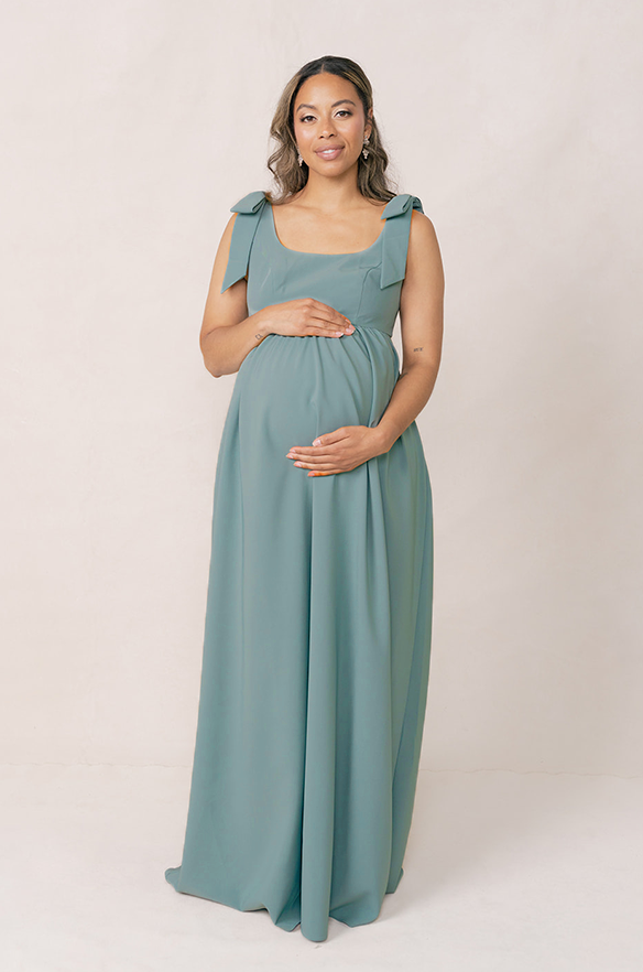 revelry Maternity Bowie Crepe Dress