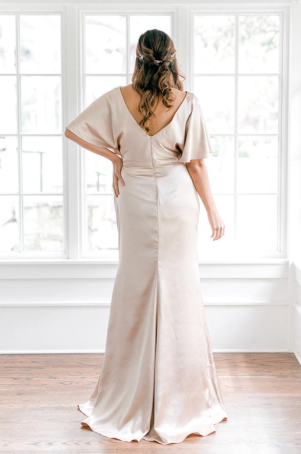 Revelry Maternity Gwen Satin Dress