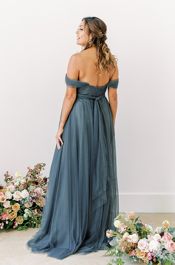 Revelry Maternity Rosalie Tulle Convertible Dress