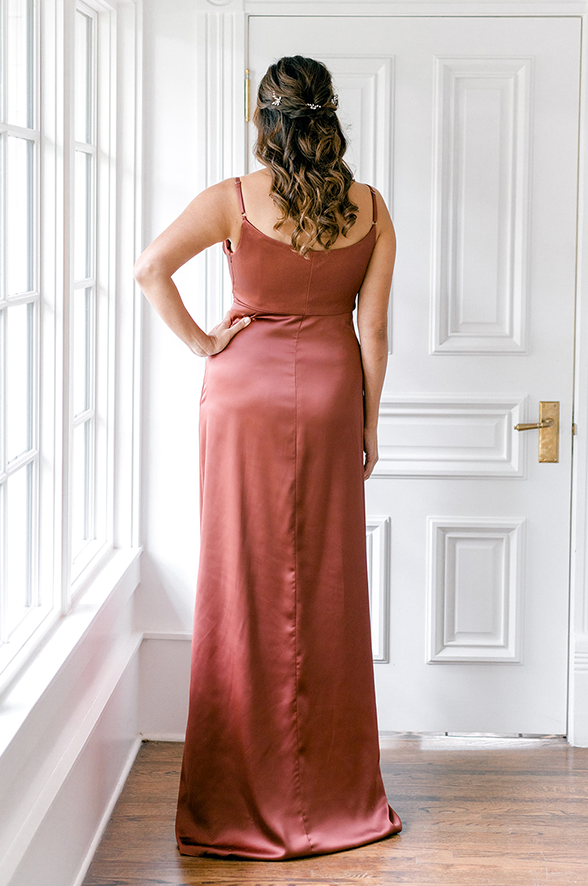 Revelry Maternity Skye Satin Dress