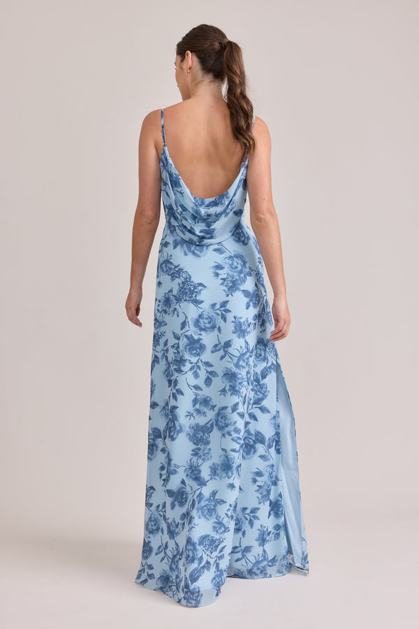 Revelry Nadia Chiffon Floral Print Dress