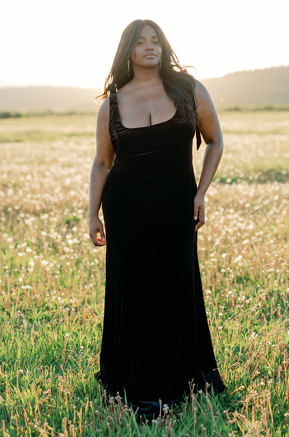 revelry Nicole Velvet Dress