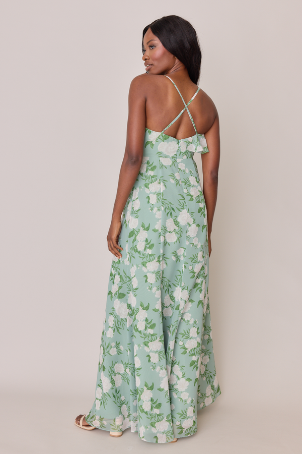 Revelry Paloma Chiffon Floral Print Dress