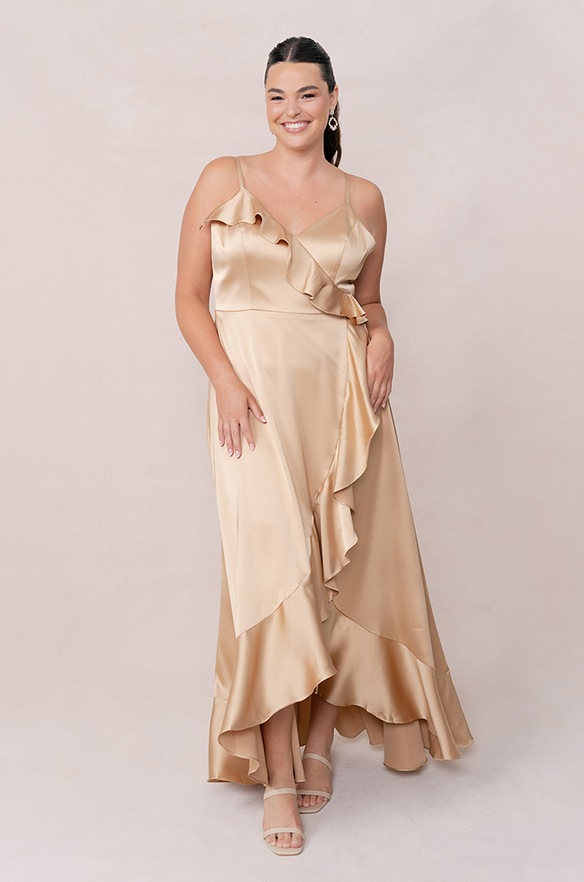 revelry Paloma Satin Dress