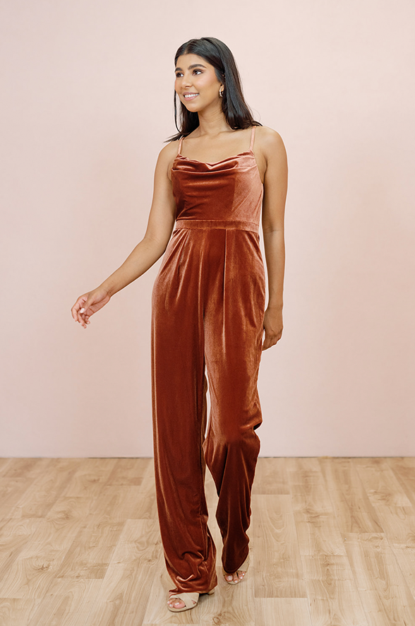 Revelry Parker Velvet Jumpsuit