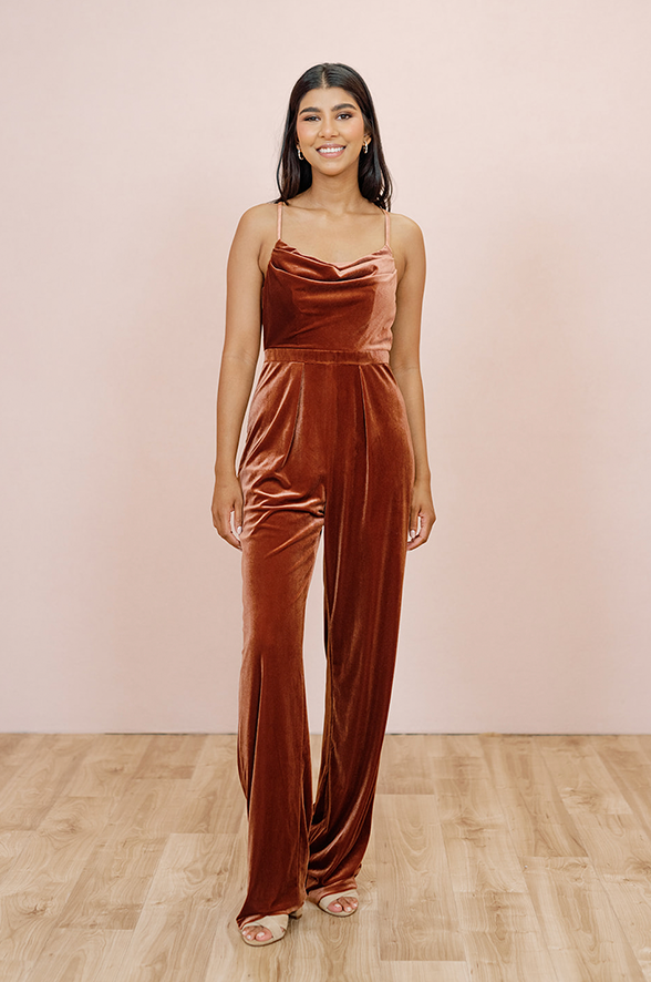 revelry Parker Velvet Jumpsuit