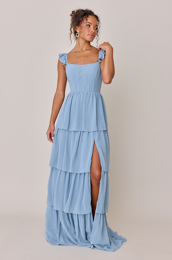 Revelry Poppy Chiffon Dress