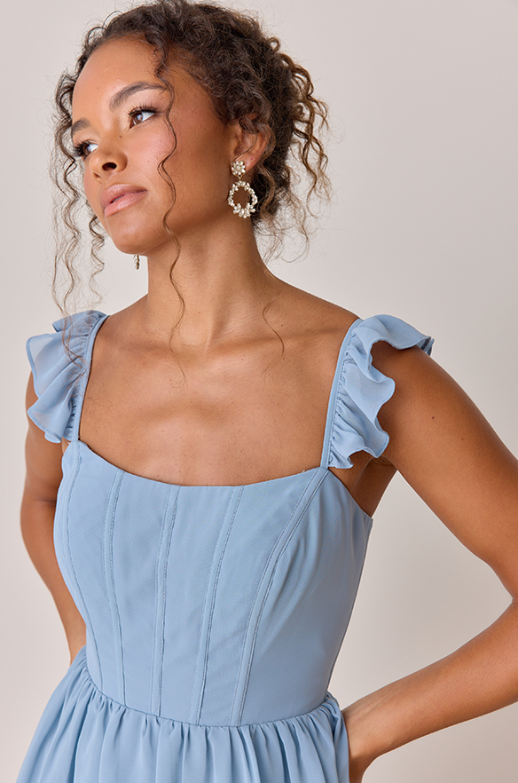 Revelry Poppy Chiffon Dress