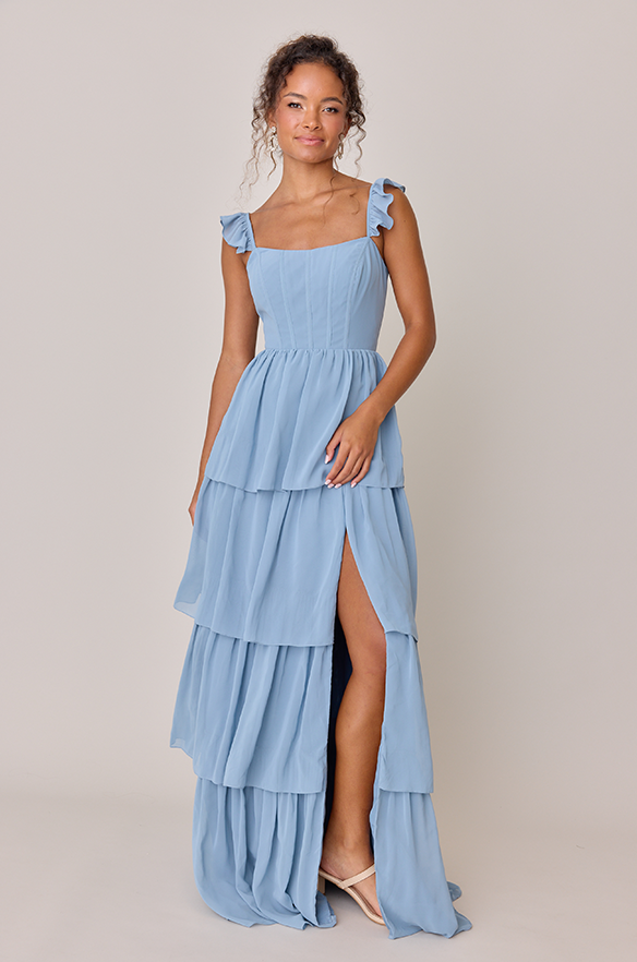 revelry Poppy Chiffon Dress