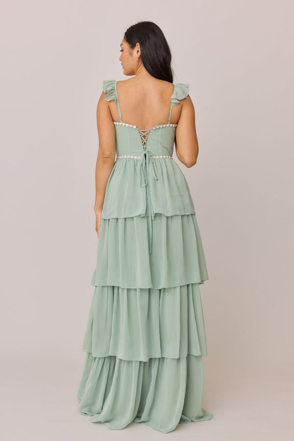 Revelry Poppy Luxe Chiffon Dress