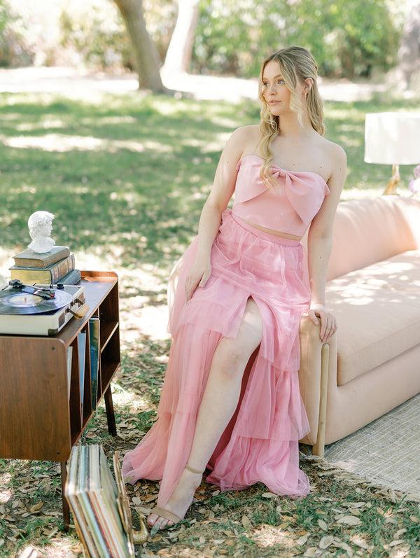 Revelry Poppy Tulle Skirt