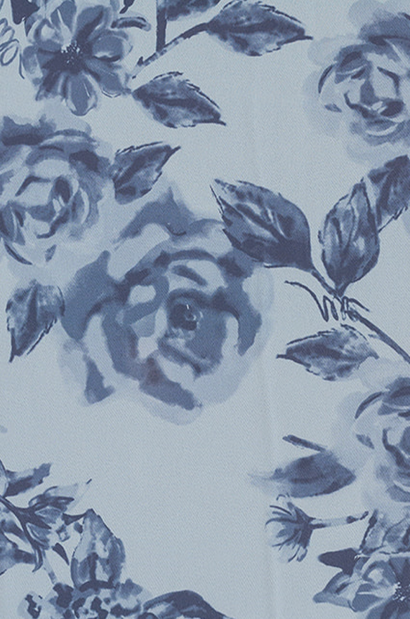 revelry Pre-Cut Satin Floral Print Fabric By Yard
