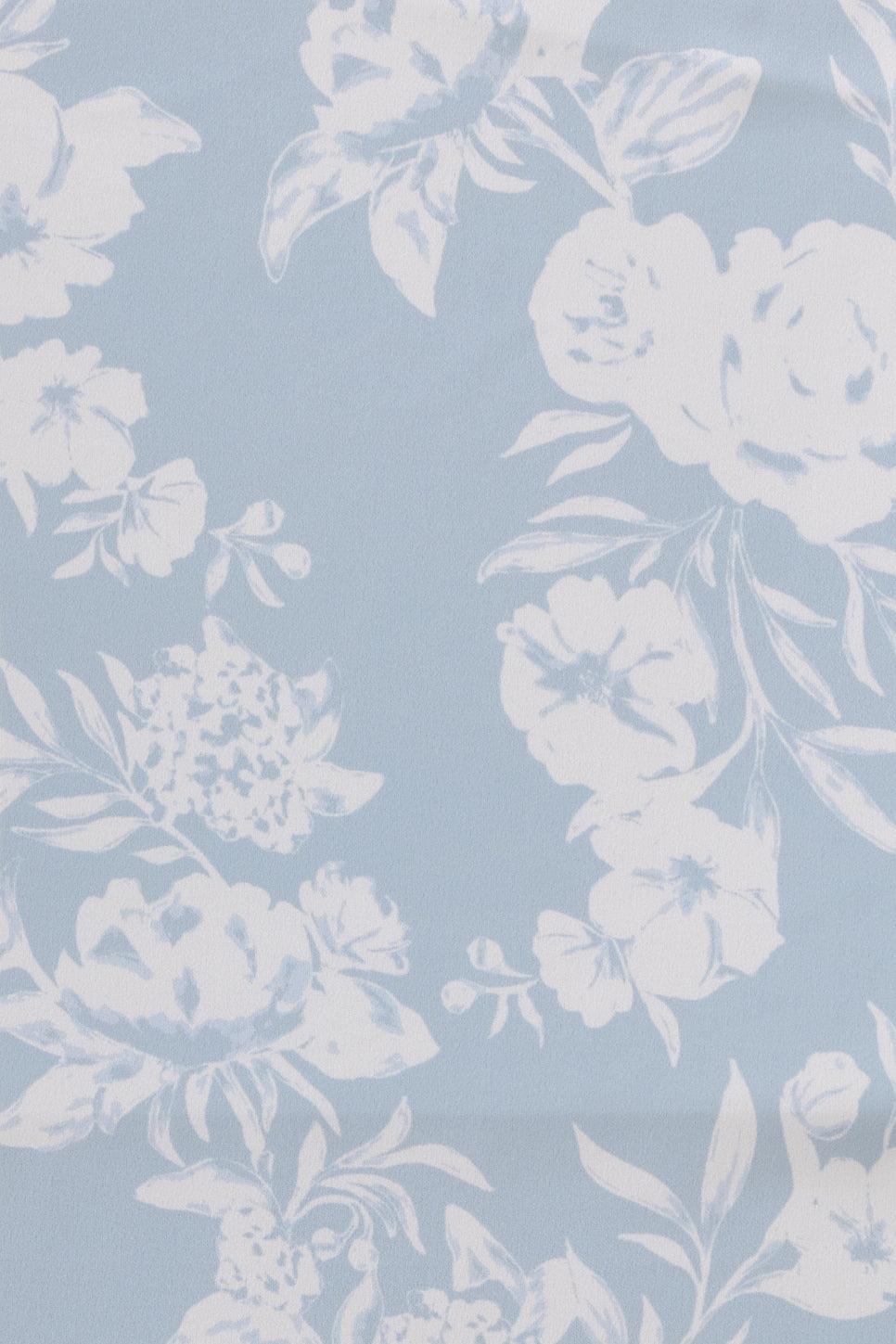 revelry Pre-Cut Satin Floral Print Fabric By Yard