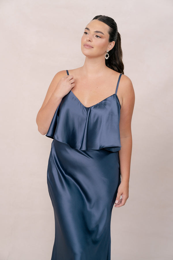 Revelry Riley Convertible Satin Dress