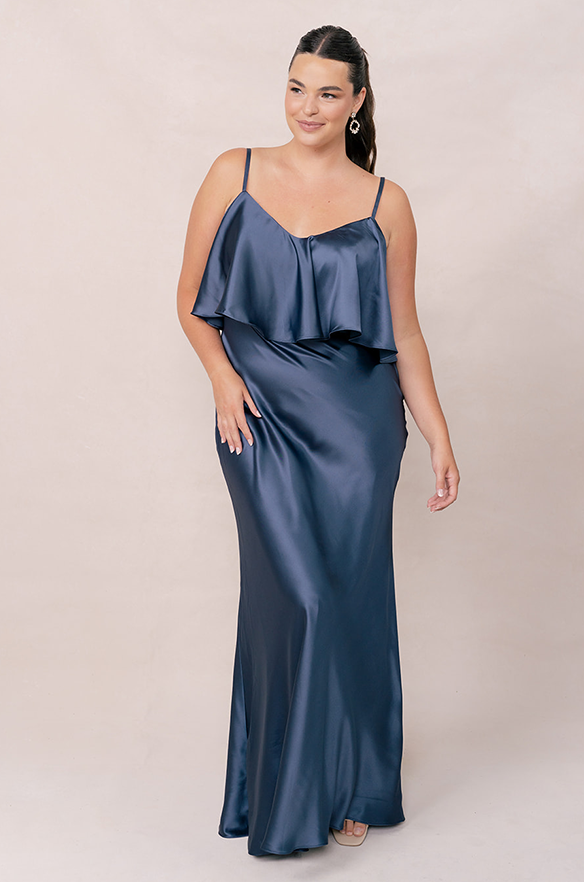 revelry Riley Convertible Satin Dress