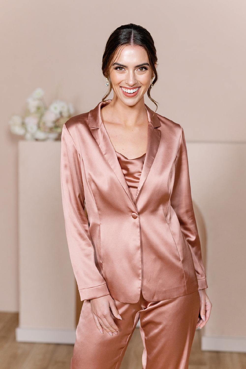 revelry Ruby Satin Jacket