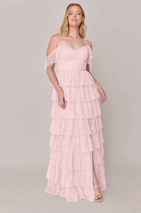 Revelry Sample Baby Pink Lucia Tulle Dress