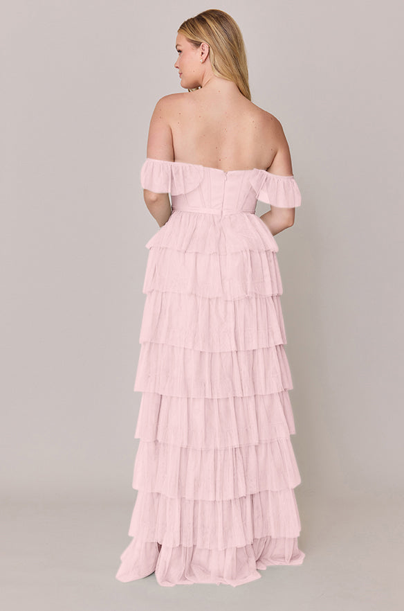 Revelry Sample Baby Pink Lucia Tulle Dress