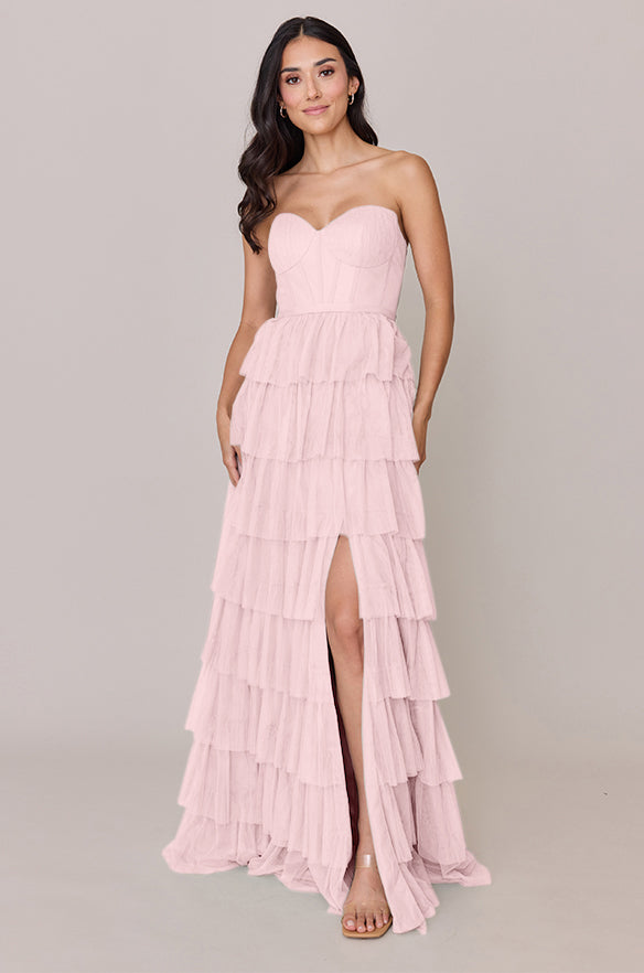 revelry Sample Baby Pink Lucia Tulle Dress