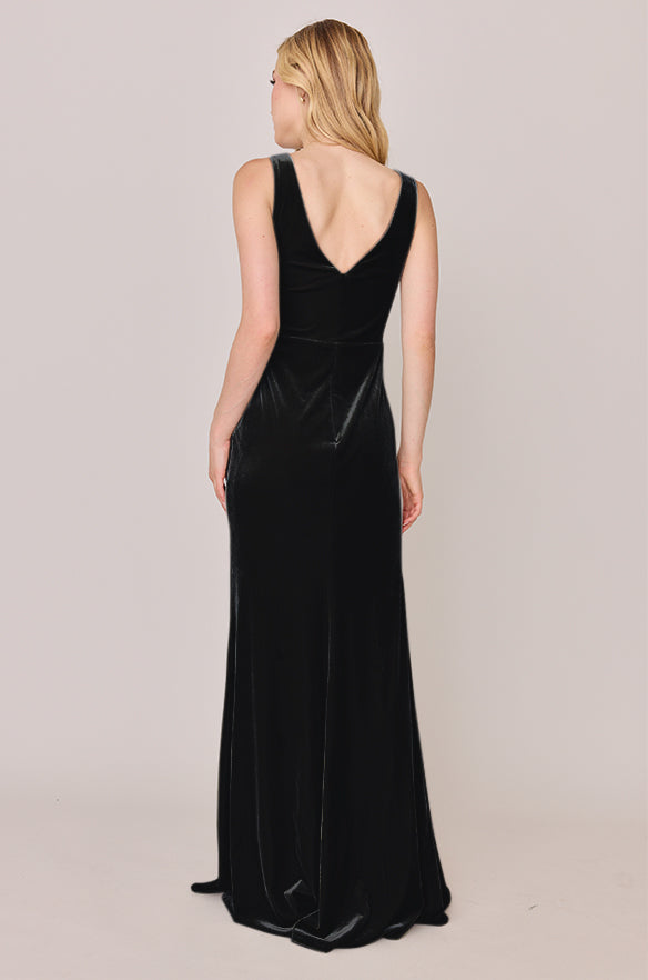 Revelry Sample Black Blair Velvet Dress