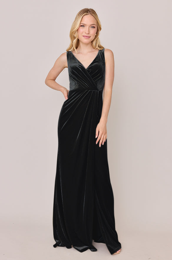 revelry Sample Black Blair Velvet Dress