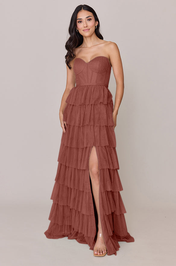 revelry Sample Cinnamon Rose Lucia Tulle Dress