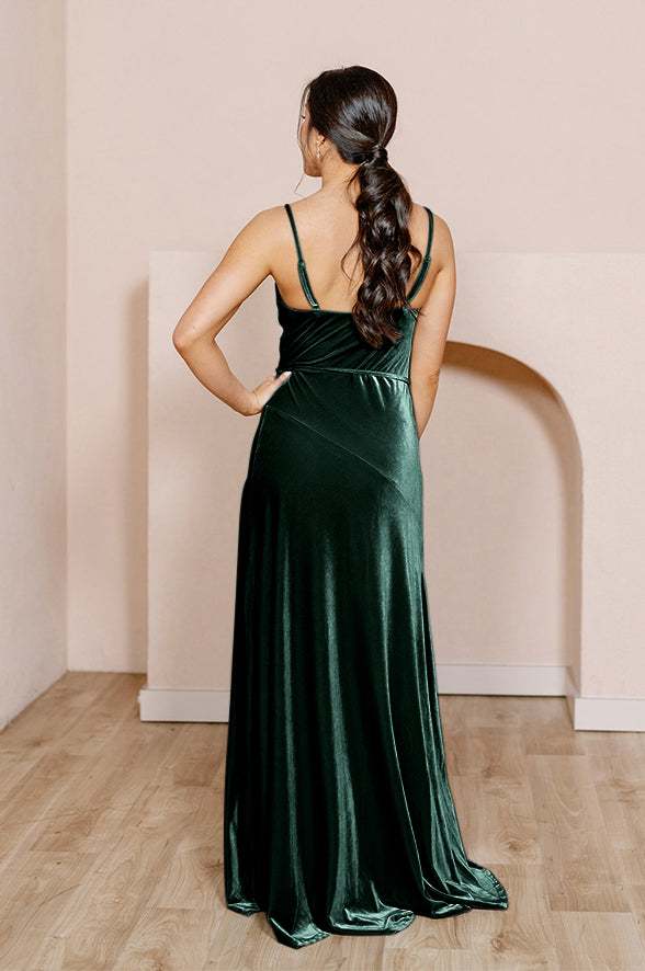 Revelry Sample Emerald Tilley Velvet Dress