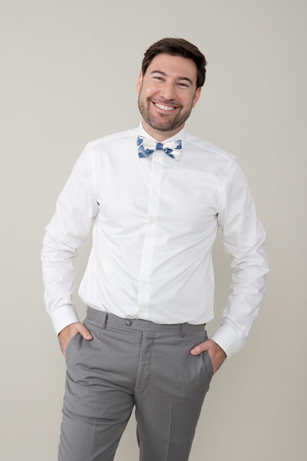 Revelry Satin Floral Print Bowtie