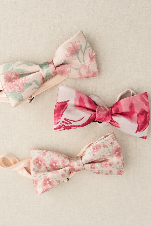 Revelry Satin Floral Print Bowtie