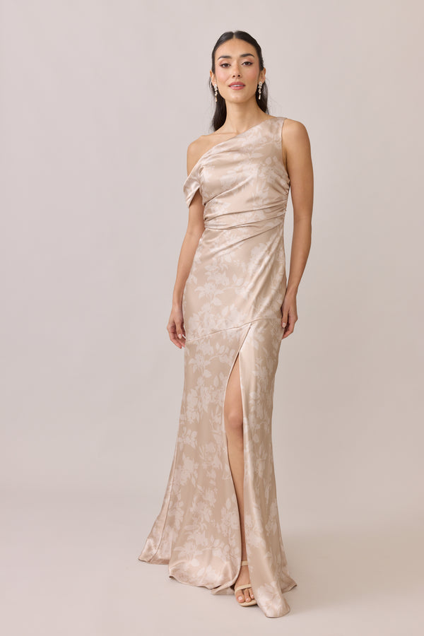 Revelry Satin Floral Print Mega Swatch