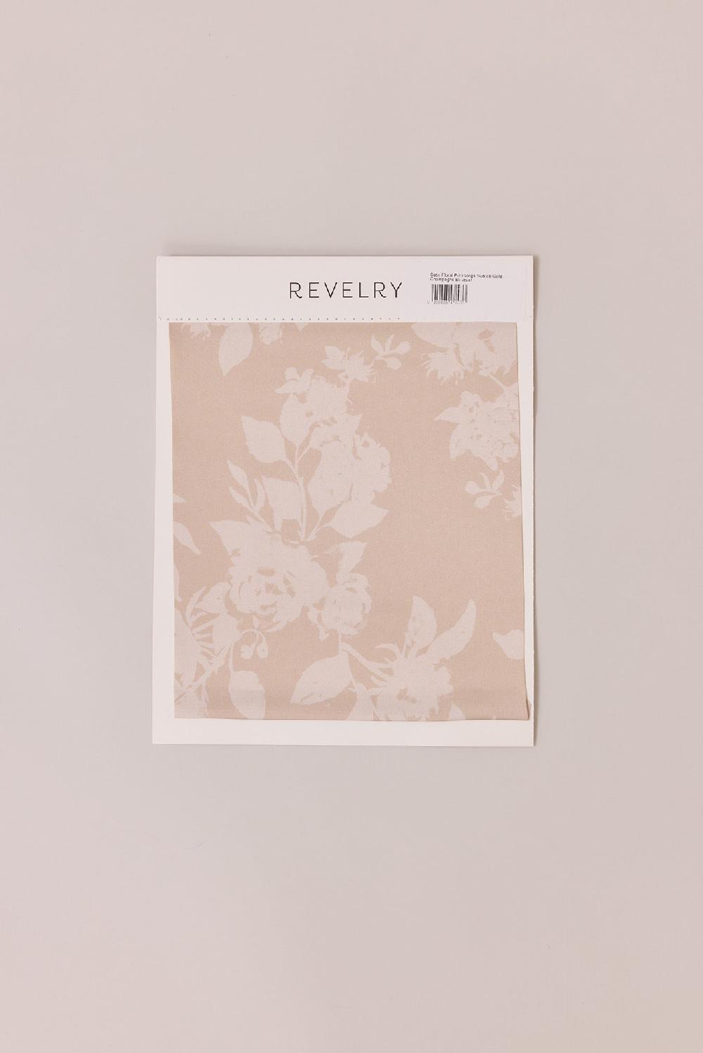 revelry Satin Floral Print Mega Swatch