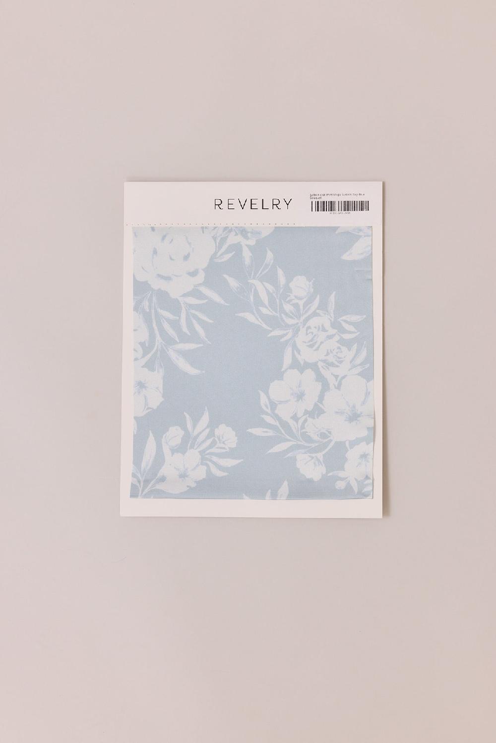 revelry Satin Floral Print Mega Swatch