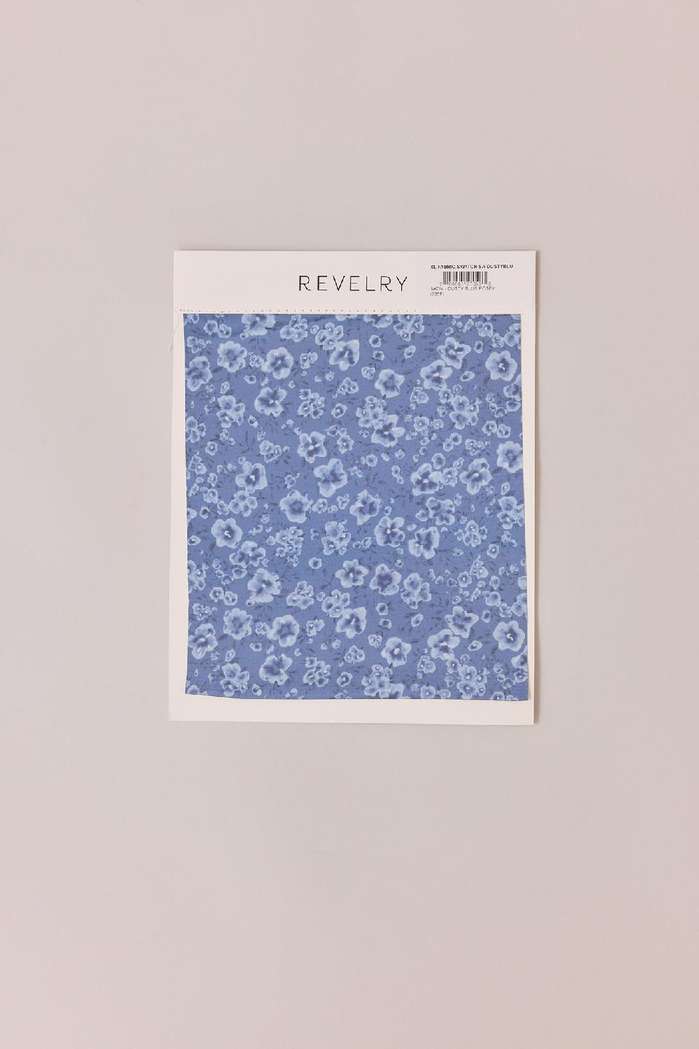 revelry Satin Floral Print Mega Swatch