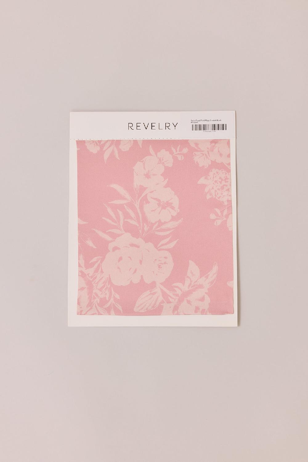 revelry Satin Floral Print Mega Swatch