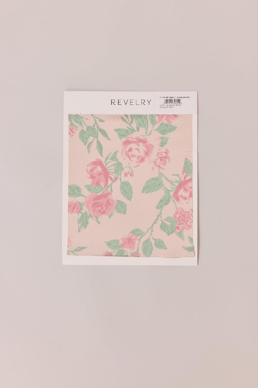 revelry Satin Floral Print Mega Swatch