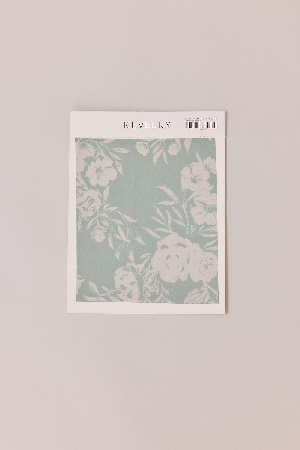 revelry Satin Floral Print Mega Swatch