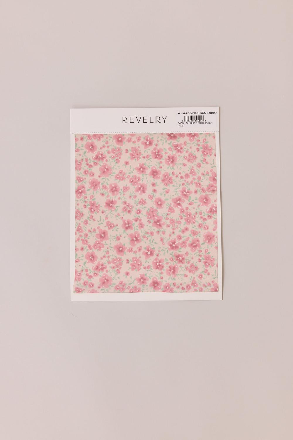revelry Satin Floral Print Mega Swatch