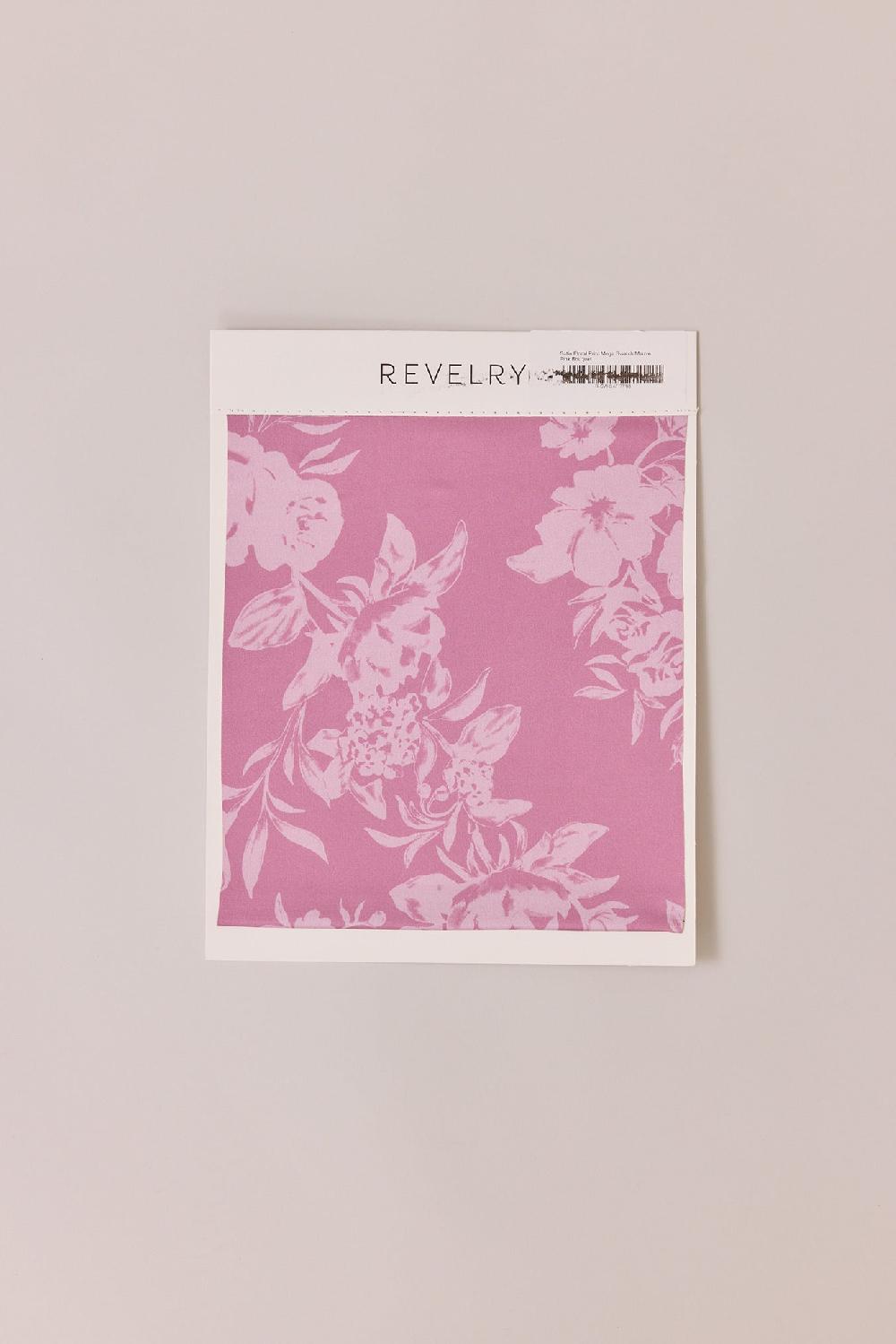 revelry Satin Floral Print Mega Swatch
