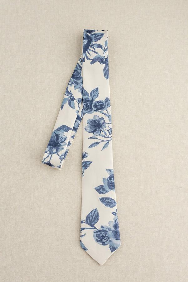 Revelry Satin Floral Print Tie