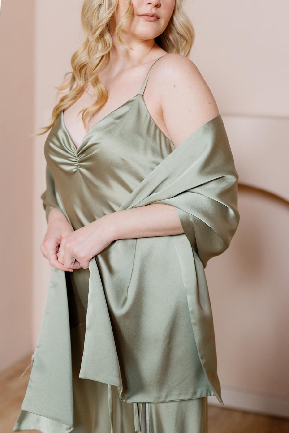 revelry Satin Shawl Wrap