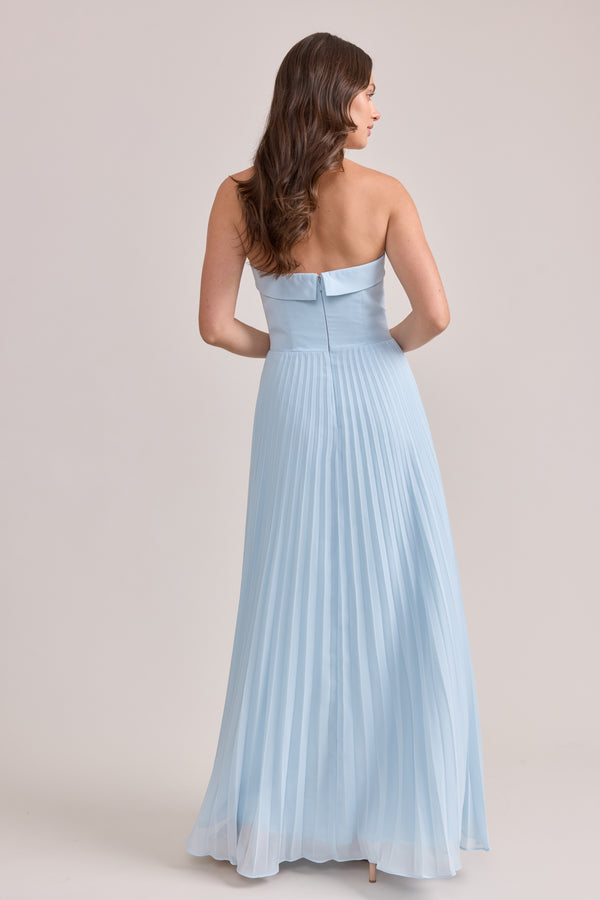 Revelry Saylor Chiffon Pleated Dress