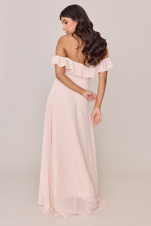 Revelry Scarlet Chiffon Dress