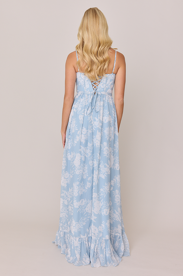 Revelry Shylah Chiffon Floral Print Dress