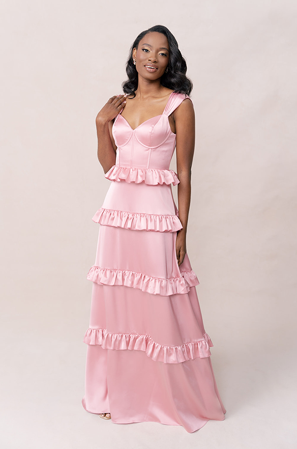 Revelry Sloane Satin Dress