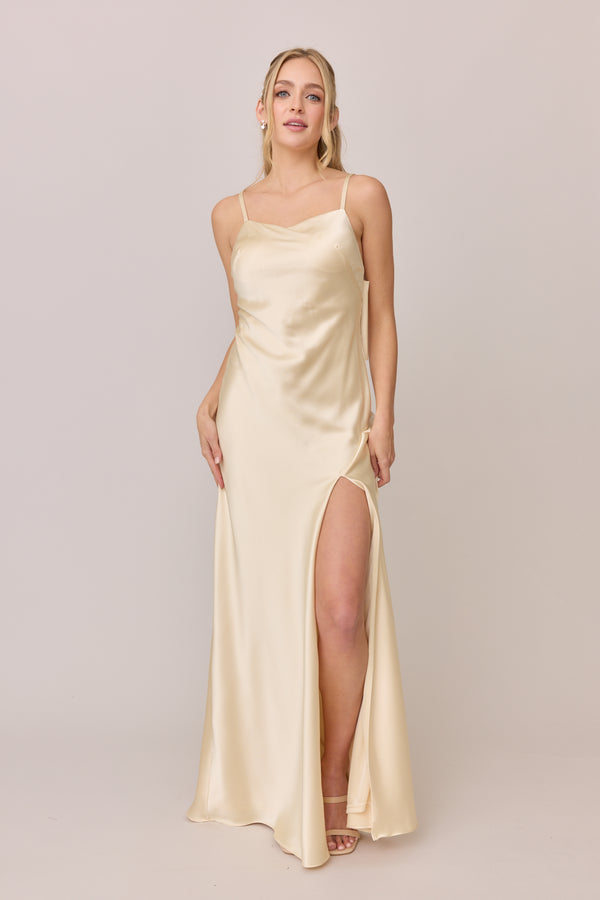 Revelry Steph Satin Dress