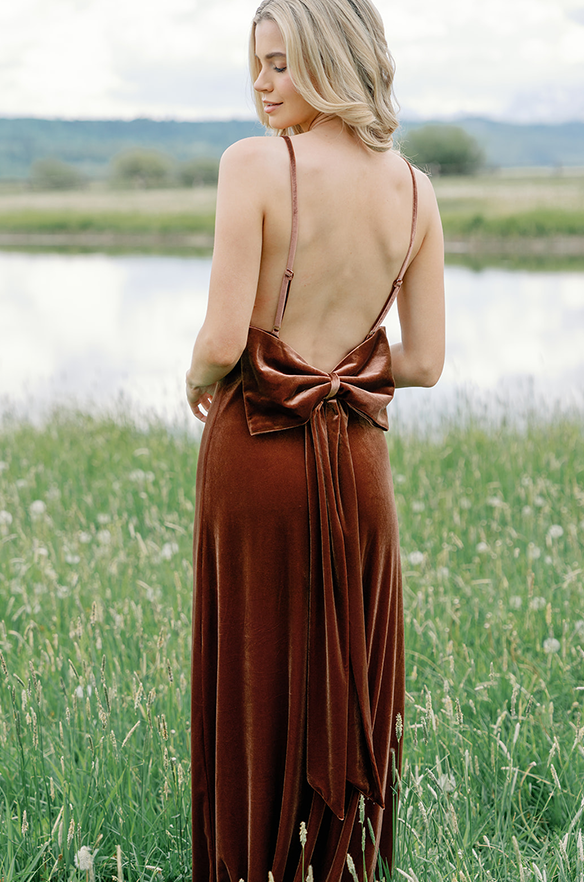 Revelry Steph Velvet Dress